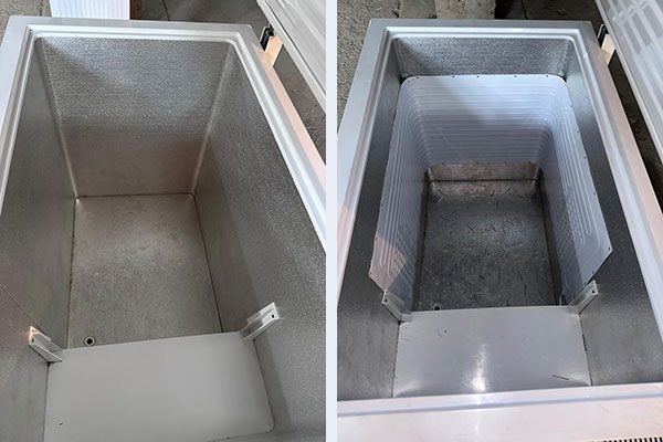 Устранение внутренней утечки фреона (установка нового испарителя) в морозильном ларе